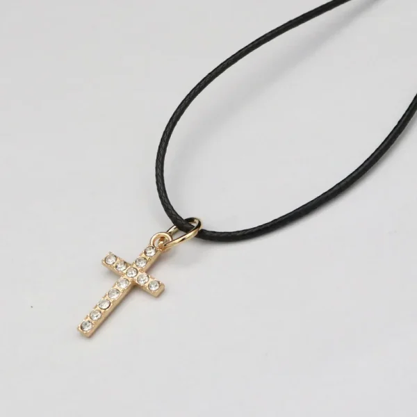 Wholesale Zinc Alloy Rhinestone Pendant Charm Necklace DIY Jewelry Accessories Unisex