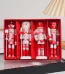 Wholesale Wooden Nutcracker Soldier Figurine Christmas Home Decoration Ornament 4Pcs Set