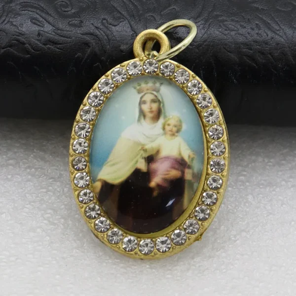 Catholic Character Keychain Religious Character Jewelry Keychain Accessories Metal Bottom Support Jewelry Accessories