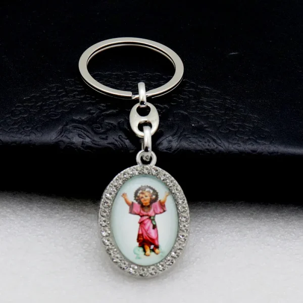Catholic Character Keychain Religious Character Jewelry Keychain Accessories Metal Bottom Support Jewelry Accessories