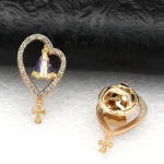 New Alloy Metal Jewelry, Versatile Clothing Accessories Brooch, Cufflinks, Hat Decorative Waist Pin - Image 3