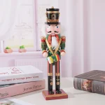 Wholesale Wood Nutcracker Soldier Pendant Ornament 30cm Christmas Gift Home Decoration Handmade Carved Figurine - Image 6