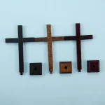 New Design Pine Wood Cross Decoration Easter Tabletop Home Office Decor Handmade Craft - Image 4
