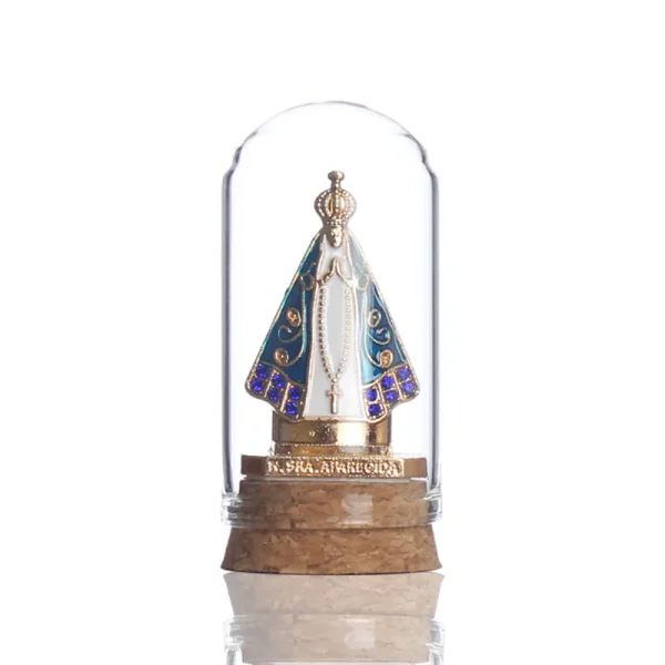 Wholesale Glass Virgin Mary Figurine Church Desktop Craft Religious Sculpture Home Decor