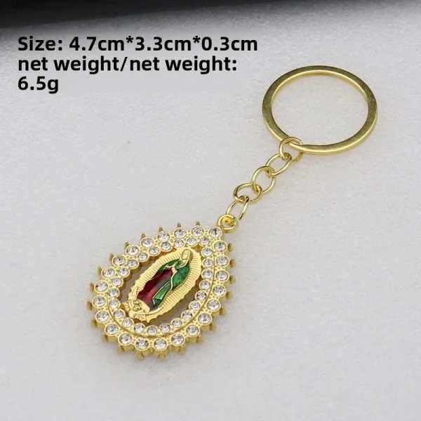 Alloy Metal Jewelry Accessories Color-retaining Micro-inlaid Enamel Parts Keychains & Bottle Openers
