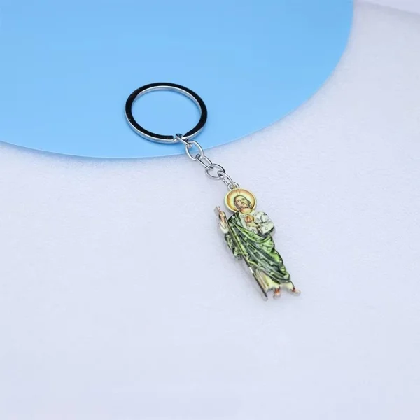 Catholic Virgin Metal Keychain Pendant Accessories Pendant Color, Zinc Alloy Jewelry Wholesale