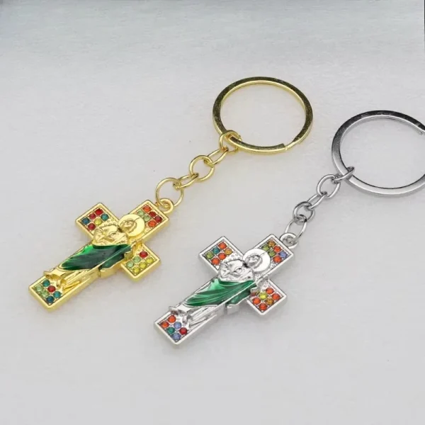 Catholic Alloy Metal Jewelry Accessories Color Retaining Micro-inlaid Enamel Jewelry Pendant Jewelry Accessories
