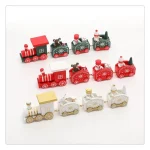 Wholesale Christmas Wooden Train Decoration DIY Assembly Toy Children Gift Home Decor - Image 5