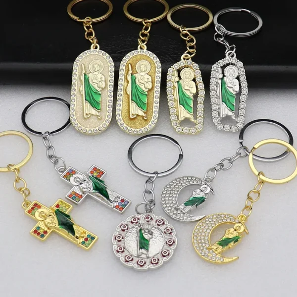Catholic Alloy Metal Jewelry Accessories Color Retaining Micro-inlaid Enamel Jewelry Pendant Jewelry Accessories