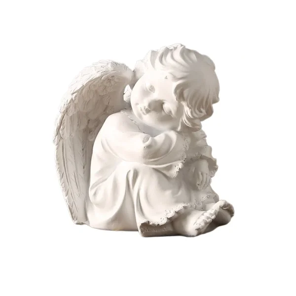 Wholesale Nordic Angel Figurine Sculpture Home Office Decoration Plastic Crafts Resin Style