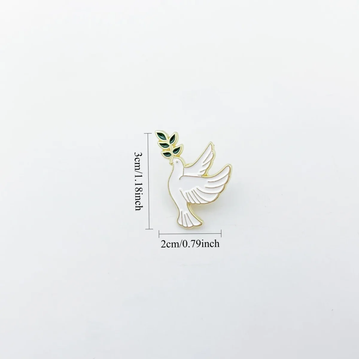 Wholesale Zinc Alloy Peace Dove Brooch Pin Fashion Jewelry Accessory Unisex - Image 2