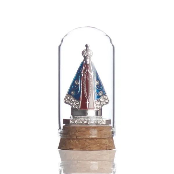 Wholesale Glass Virgin Mary Figurine Church Desktop Craft Religious Sculpture Home Decor