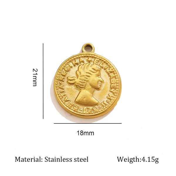 Wholesale Zinc Alloy Pendant Charm Necklace DIY Jewelry Accessories 18K Gold Plated