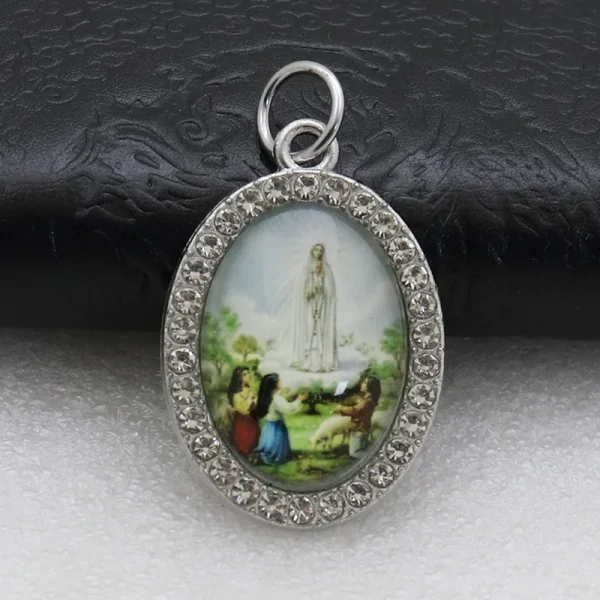 Catholic Character Keychain Religious Character Jewelry Keychain Accessories Metal Bottom Support Jewelry Accessories