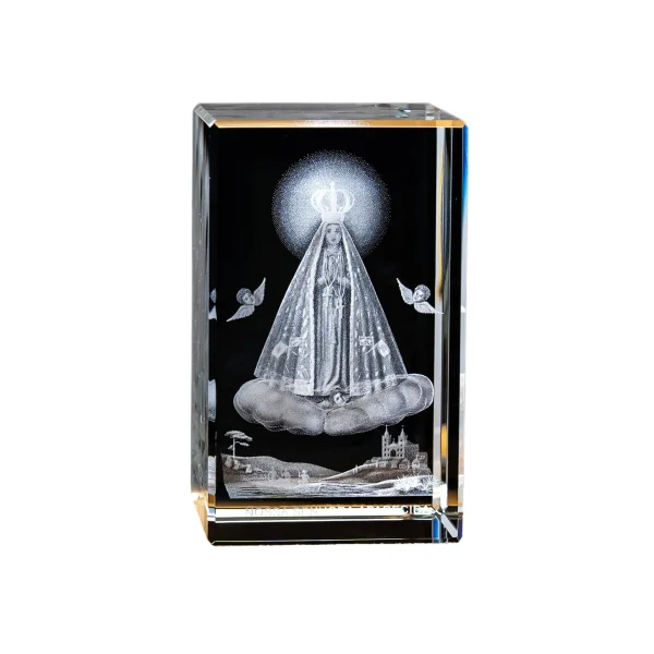 Catholic theme Jesus religious figure high transparent K9 crystal engraved cube ornament creative gift