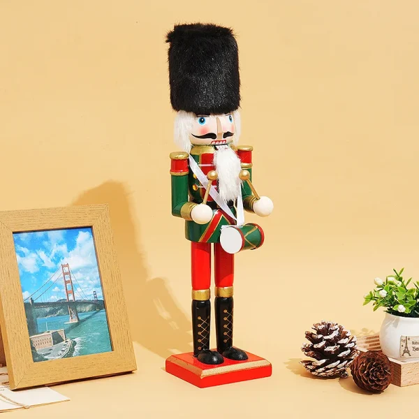 Wholesale Wooden Nutcracker Figurine Christmas Desktop Decoration Home Decor Gift Craft