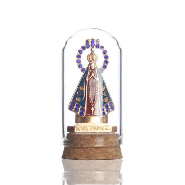 Wholesale Glass Virgin Mary Figurine Church Desktop Craft Religious Sculpture Home Decor