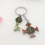 Alloy metal jewelry accessories, enamel couple two-piece set, creative keychain jewelry accessories, necklace pendant.
