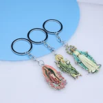 Catholic Virgin Metal Keychain Pendant Accessories Pendant Color, Zinc Alloy Jewelry Wholesale - Image 3
