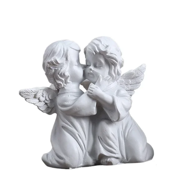 Wholesale Nordic Angel Figurine Sculpture Home Office Decoration Plastic Crafts Resin Style