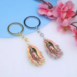 Catholic Virgin Metal Keychain Pendant Accessories Pendant Color, Zinc Alloy Jewelry Wholesale
