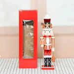 Wholesale Wooden Gingerbread Man Nutcracker Puppet Christmas Decoration Home Craft Ornament 35cm - Image 4