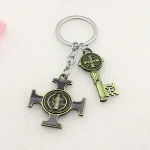 Alloy metal jewelry accessories, enamel couple two-piece set, creative keychain jewelry accessories, necklace pendant. - Image 3