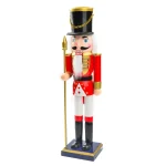 Wholesale Wood Nutcracker Soldier Christmas Decoration Figurine 38cm Holiday Party Ornament - Image 3