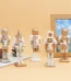 Wholesale 12cm Wooden Christmas Nutcracker Figurine Painted Soldier Ornament Set