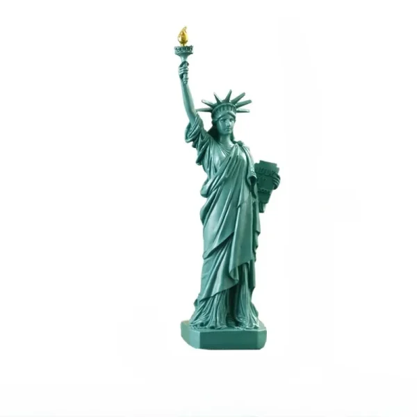 Wholesale Plastic Statue Liberty Figurine Home Office Decoration Shelf Decor Craft Gift