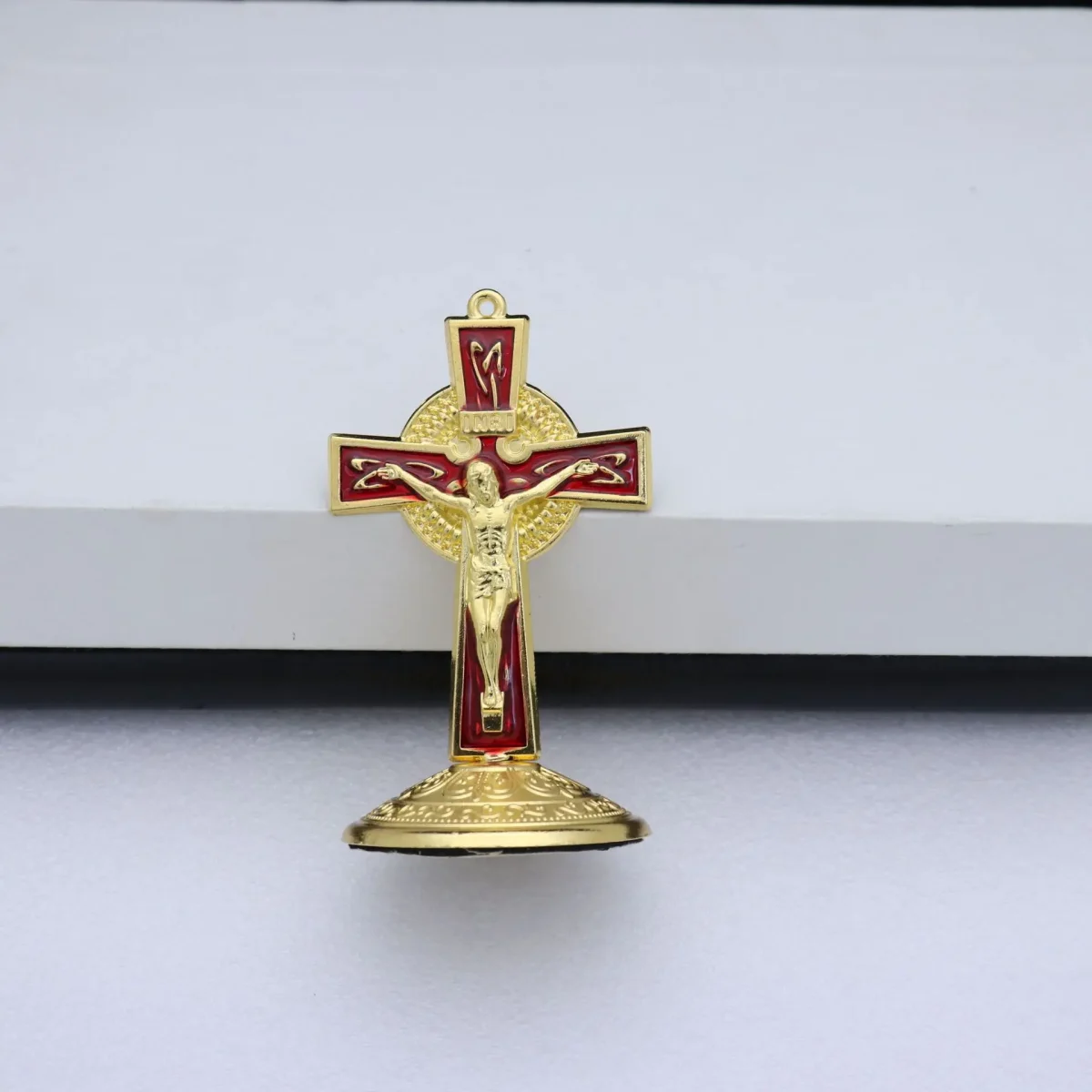 Wholesale Zinc Alloy Enamel Catholic Crucifix Metal Crafts Catholic Golden Jesus Cross - Image 3