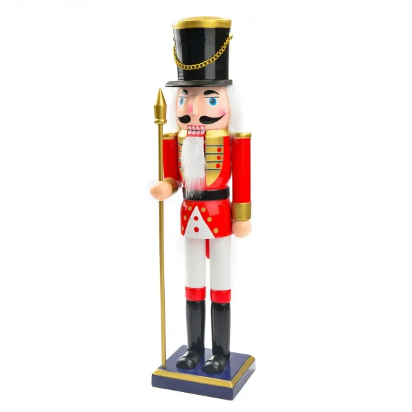 Wholesale Wood Nutcracker Soldier Christmas Decoration Figurine 38cm Holiday Party Ornament
