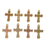 Wholesale Zinc Alloy Cross Pendant Necklace Punk 18K Plated DIY Jewelry Accessories Unisex - Image 5