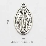 Wholesale Zinc Alloy Catholic Rosary Pendant Charm Necklace Bracelet DIY Jewelry Accessories - Image 3