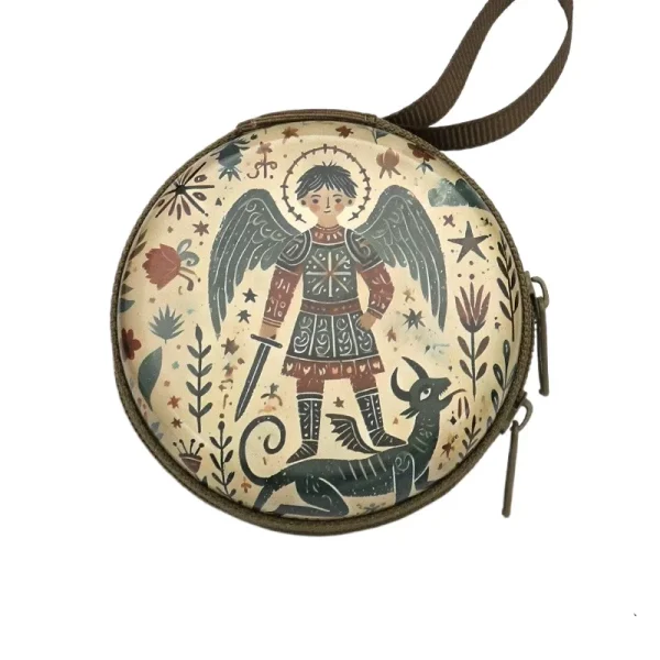 Catholic Rosary Pouch, Storage Bag Zipper case Jewelry Packaging Pendant Coin Storage Pouch Party Gift Cartoon Backpack
