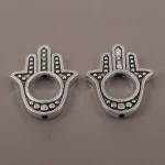 Wholesale Zinc Alloy Antique Silver Hollow Oval Spacer Beads Flat Beads DIY Bracelet Necklace Jewelry Making Accessories - Image 4