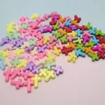 Wholesale Acrylic Cross Beads Charms DIY Bracelet Jewelry Making Accessories Mixed Color - Image 2