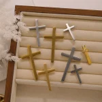 Wholesale Stainless Steel Cross Pendant Charm DIY Jewelry Accessories Gold Color Silver Color - Image 4