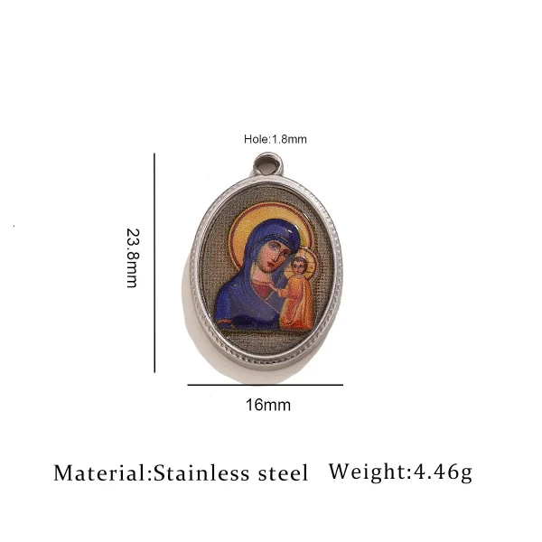 Wholesale Stainless Steel Oval Tag Pendant Charm Necklace DIY Jewelry Accessories Vintage Unisex
