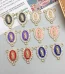 Wholesale Zinc Alloy Rhinestone Pendant Charm 3 Hole DIY Jewelry Accessories Gold Color