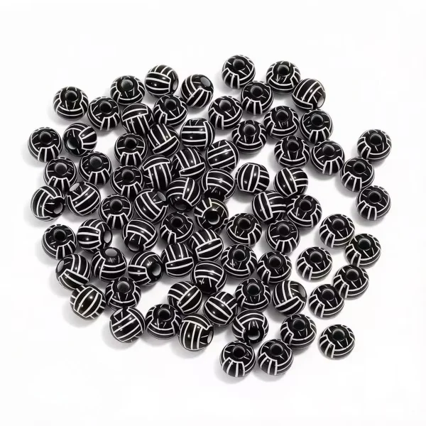 Wholesale Acrylic Sports Ball Beads DIY Jewelry Making Bracelet Necklace Craft Supplies