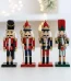 Wholesale 16cm Wooden Nutcracker King Soldier Figurine Desktop Christmas Decoration Holiday Gift