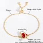 Wholesale Zinc Alloy Rhinestone Pendant Charm Bracelet Sweet Heart Cross Crown Jewelry Accessories - Image 6