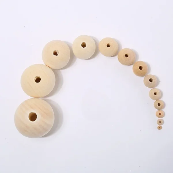 Sold By Kilogram Natural Wood Round Loose Beads 6/8/10mm Brown DIY Jewelry Craft Accessories Wholesale