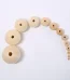 Sold By Kilogram Natural Wood Round Loose Beads 6/8/10mm Brown DIY Jewelry Craft Accessories Wholesale