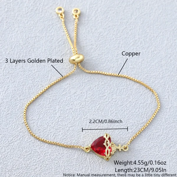 Wholesale Zinc Alloy Rhinestone Pendant Charm Bracelet Sweet Heart Cross Crown Jewelry Accessories