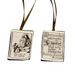Catholic Brown Scapular Our Lady of Mt. Carmel Our Lady's Scapular Promise Carmelite Sacramental Scapular Enrolment Gift
