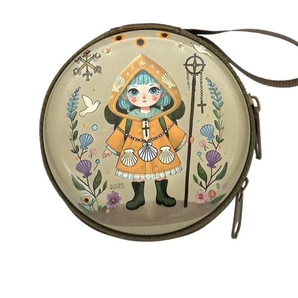 Catholic Rosary Pouch, Storage Bag Zipper case Jewelry Packaging Pendant Coin Storage Pouch Party Gift Cartoon Backpack