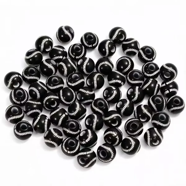Wholesale Acrylic Sports Ball Beads DIY Jewelry Making Bracelet Necklace Craft Supplies