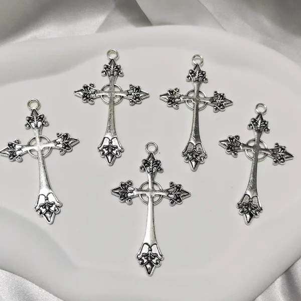 Wholesale Punk Vintage Cross Zinc Alloy Pendant Earring DIY Jewelry Accessories